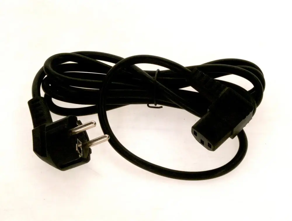 Netzkabel von Bosch mit einem Stecker und einem C13-Kabelanschluss, gewickelt und ohne sichtbare Beschriftung.